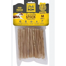 DELİBON DERİ BURGU ÇUBUK ORTA BOY NATUREL 50'Lİ