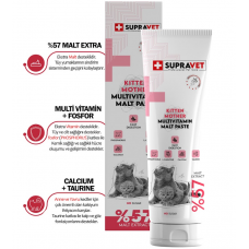 SUPRAVET KITTEN MOTHER MULTİVİTAMİNMALT PASTE 100 GR SUPRAVET KITTEN MOTHER MULTİVİTAMİNMALT PASTE 100 GR