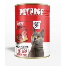 PETPROF ADULT CAT BEEF 400GR KONSERVE PETPROF ADULT CAT BEEF 400GR KONSERVE