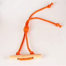 LEPUS AHŞAP DİŞ İPİ 55 CM TURUNCU