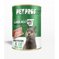PETPROF ADULT CAT LAMB 400GR KONSERVE