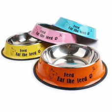 RENKLİ ÇELİK MAMA KABI 64 OZ 30 CM